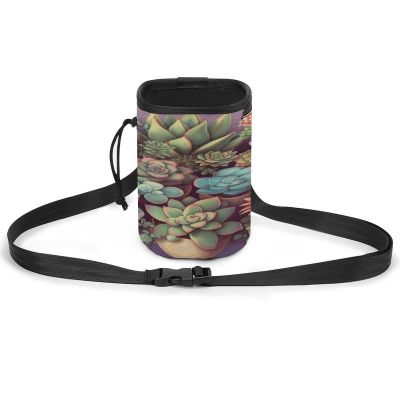 Lightweight Dog Training Treat Pouch with Cute Succulent Print