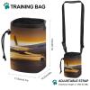Lightweight Dog Training Treat Bag, Airplane at Sunset Design view 2