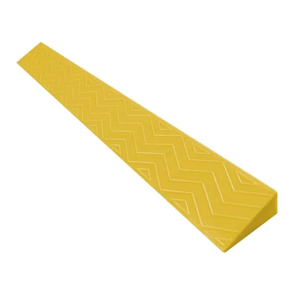 Portable Threshold Ramp for Electric Wheelchairs and Scooters, Yellow, 100 x 8 x 2.5 cm