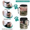 Vintage Rose Print Pet Training Treat Bag view 3