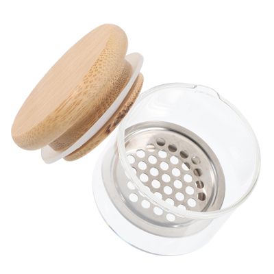 LALADEFIEE Manicure Nail Dappen Dish with Lid and Mesh