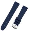 GSZCCZS 21 mm Soft Rubber-Silicone Watch Band, Black, Blue, Gray, Green, Pin Buckle, for Strap Conquest Series view 1