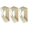 BELLIFFY 3-Piece Loofah Shower Brushes with Cotton, Back Brush with Strap, Beige view 1