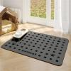 Hearda Absorbent Dog Feeding Mat, Non-Slip, Quick-Drying, Dark Gray, 30 x 40 cm view 1