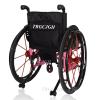TRGCJGH Lightweight Folding Wheelchair for Transfer, Aluminum, Self-Propelled, 14.9-Inch Seat Width, Pink view 2