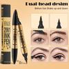 2-in-1 3D Microblading Eyebrow Pencil with 4 Tips, Gray view 2
