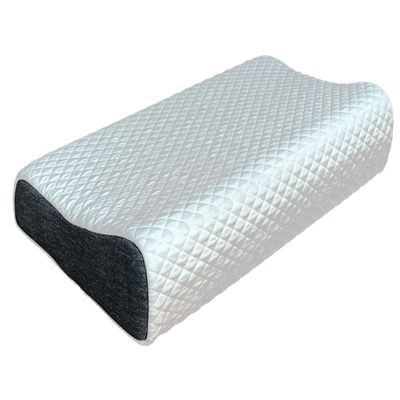 Orthopedic Visco Sleep Pillow with Slate Cover, 60 × 31 × 10 cm