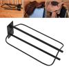 HELEVIA Metal Wall-Mounted Saddle Rack for Horse Tack Storage view 3