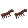 FRCOLOR 2-Piece Natural Sandalwood Wide-Tooth Anti-Static Massage Comb view 1