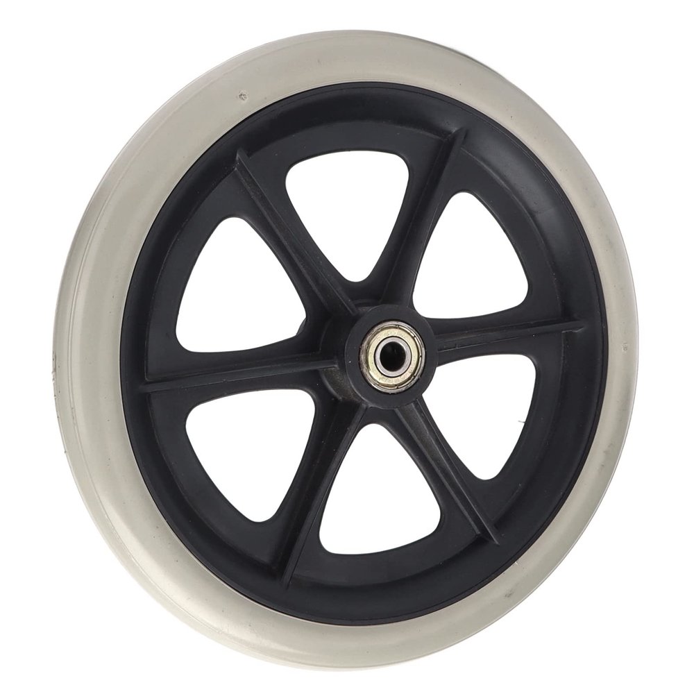 8-Inch PU Wheelchair Wheel with Ball Bearing