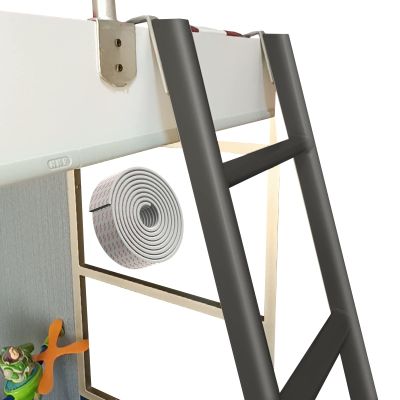 YTXFRHOD Metal Bunk Bed Ladder, 1.16 m, Black