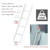 YTXFRHOD Metal Bunk Bed Ladder, 1.16 m, Black view 2