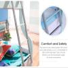 YTXFRHOD Metal Bunk Bed Ladder, 1.16 m, Black view 4