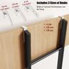 YTXFRHOD High-Bed Ladder for Adults and Children, Bunk Ladder for Motorhomes, Caravans and Mobile Homes, Freestanding Ladder with Hooks, Black view 3