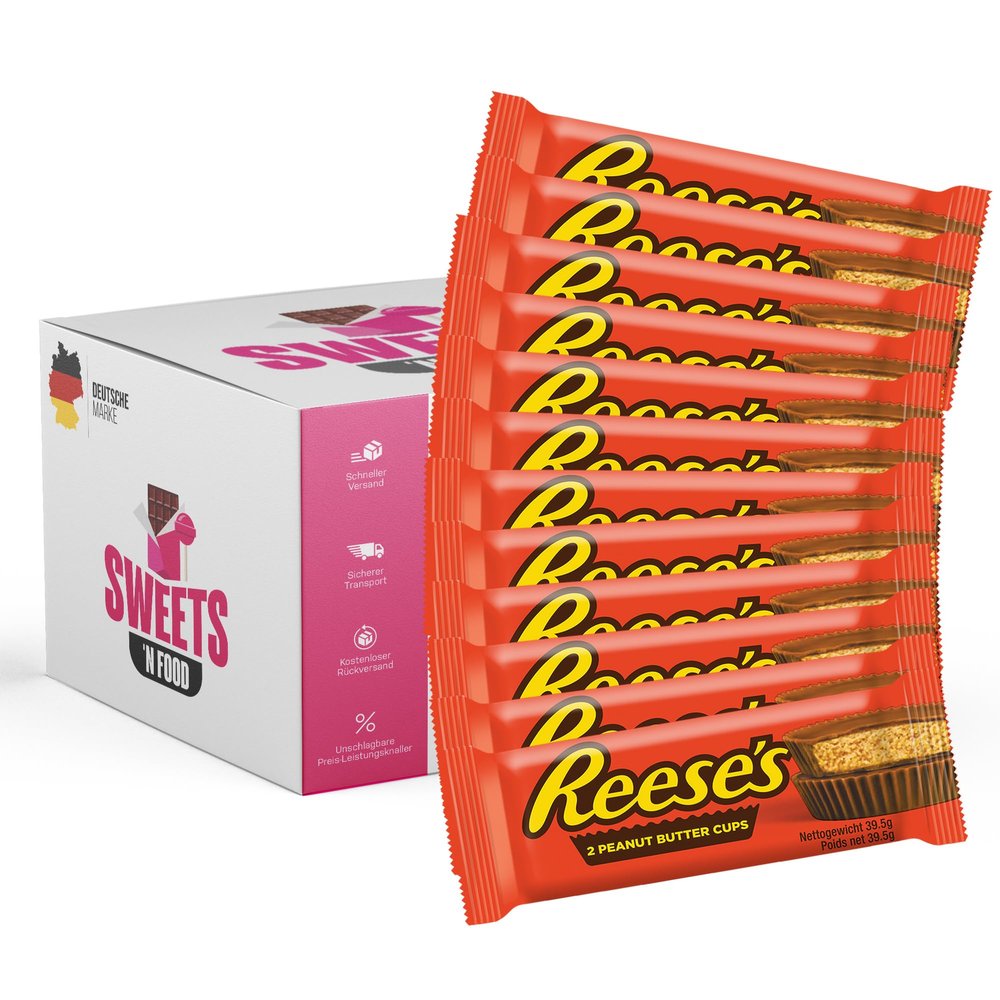 Reese's Peanut Butter Cups 12 x 2-Pack (39.5 g) | American Chocolate Cups with Peanut Butter Filling