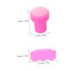 FRCOLOR 4-Piece Silicone Nail Art Stamp Set with Scraper view 2