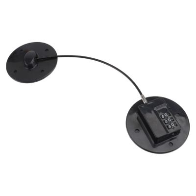 Abaodam Childproof Refrigerator Lock, 3-Digit Code, Adhesive, Black, No Drilling