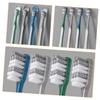 FRCOLOR Gold Toothbrushes, 8-Pack, Manual Toothbrushes with Large Head, Portable and Non-Slip view 2
