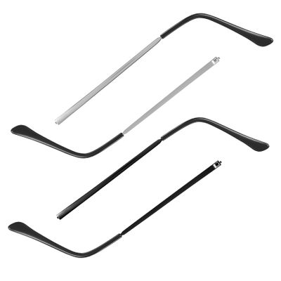 FRCOLOR 2 Pairs Metal Replacement Eyeglass Temples with Streamlined Design