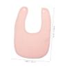 BESTonZON Pink Cotton Bibs for Babies and Toddlers, 5-Pack view 2