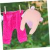 BESTonZON Pink Cotton Bibs for Babies and Toddlers, 5-Pack view 4