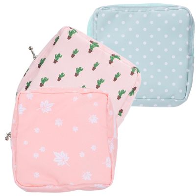 3-Pack Portable Fabric Hygiene Storage Bags
