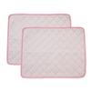 FANSU 2-Pack Reusable Puppy Pads for Dogs, Washable Pee Mats, Pink, 50 x 40 cm view 1
