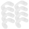FRCOLOR White Silicone Push-On Nose Pads for Glasses, 8 Pieces view 1