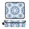 Indigo Tie-Dye Sunburst Hair Tool Travel Bag with Heat-Resistant Mat view 3