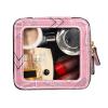 Amooorous Peach Designer Makeup Bag, Irregular Geometric Transparent Waterproof Travel Toiletry Organizer, 1 Size view 2