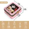 Amooorous Peach Designer Makeup Bag, Irregular Geometric Transparent Waterproof Travel Toiletry Organizer, 1 Size view 4