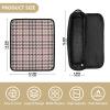 Brown Peach Tweed 2-in-1 Hair Tool Organizer with Heat-Resistant Mat and Zipper view 4