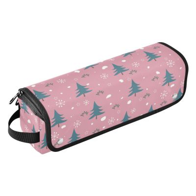 Christmas Tree Snow 2-in-1 Hair Tool Organizer with Heat-Resistant Mat, Large Capacity, for Flat Irons, Curling Irons, Hair Dryers and Women's Essentials