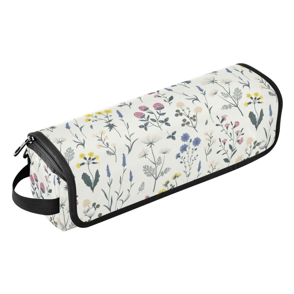 Meadow Wildflowers 2-in-1 Hair Tool Organizer and Heat-Resistant Mat