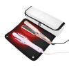 White Solid-Color Hair Tools Travel Bag with Heat-Resistant Mat view 2