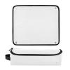 White Solid-Color Hair Tools Travel Bag with Heat-Resistant Mat view 3