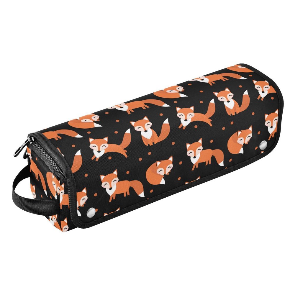 Cute Fox 2-in-1 Hair Tool Organizer and Heat-Resistant Mat