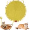 Donubiiu Pets Dual Cat Scratching Pad, Yellow, 43 cm view 1