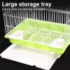 RTTZBOZ Metal Bird Cage for Small Birds, Parakeets and Conures (Green) view 3