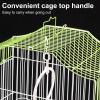 RTTZBOZ Metal Bird Cage for Small Birds, Parakeets and Conures (Green) view 4