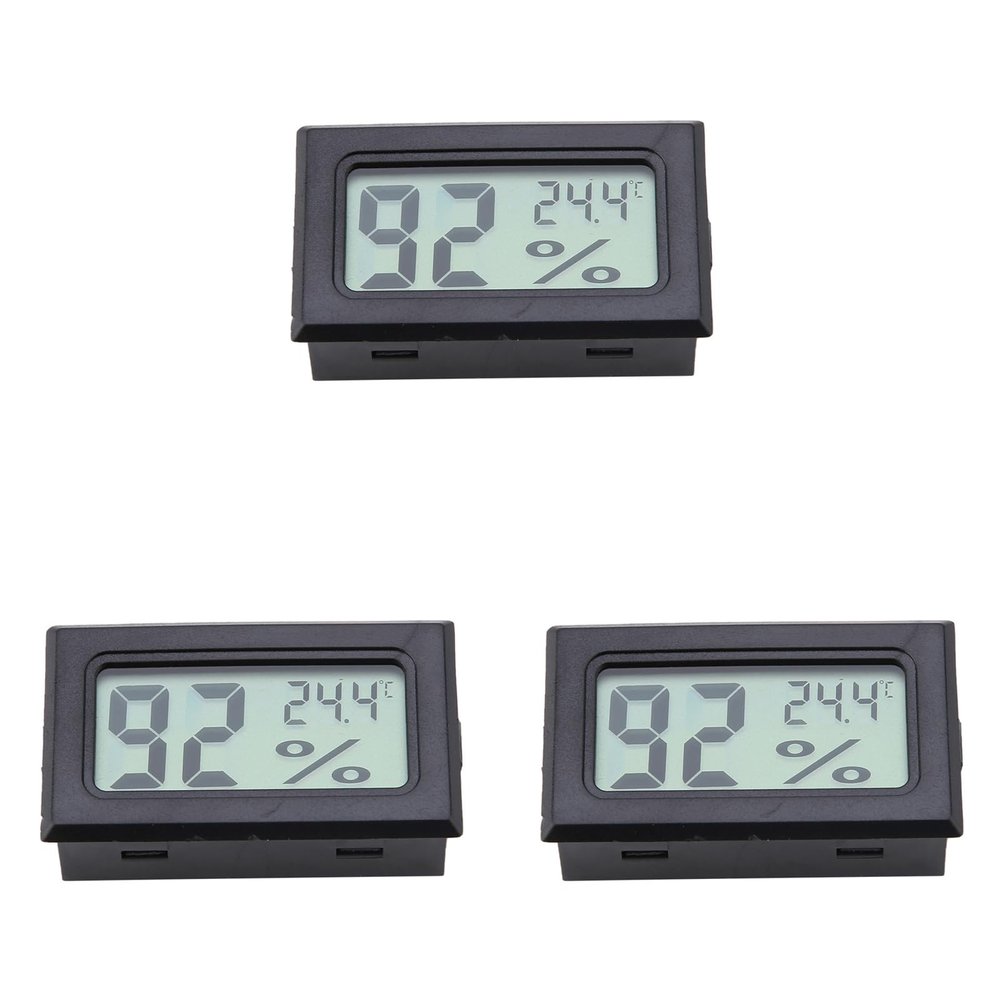 3-Piece Temperature and Humidity Meter