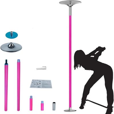 Adjustable Spinning Pole, Silicone-Coated, 9/10/12 ft, 440 lb