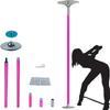 Adjustable Spinning Pole, Silicone-Coated, 9/10/12 ft, 440 lb view 1