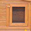 HOMIUSE Winterproof Outdoor Rabbit Hutch, 190 x 46 x 85 cm, Brown view 3
