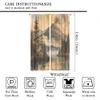 FYFMUSHE Retro-Style Blackout Curtains, Mountain Lake Watercolor Forest and Lake Design, Rod Pocket, 107 cm W x 115 cm L view 2
