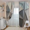 3D Abstract & Mise en Scène Blackout Curtains for Kids’ Rooms, Set of 2 Panels (W x L), 117.8 x 183.9 cm (W x L), Sound-Reducing, Thermal-Insulated Curtains for Boys and Girls view 1