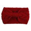 LHSJYG Women's Winter Twisted Knit Headband, Red view 1