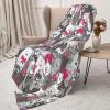 Funny Cartoon Cat Throw Blanket, 40 x 50 in., Super-Soft Plush Flannel Blanket for Couch, Sofa, or Bed view 4