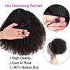 Human Hair Ponytail Extension, 25.461 cm, Afro Kinky Curly Drawstring Clip-In view 2