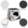 YKUDBN Cozy Capsule Pet Nest for Small Cats and Dogs, Koala and Butterfly Print view 4